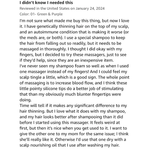 HEETA HAIR SCALP MASSAGER SHAMPOO BRUSH - 2 PACK! - Picture 15 of 16